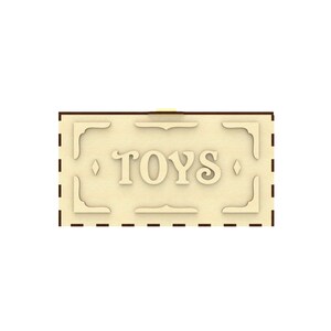 Wooden Toy Box Laser Cut File, Toy Storage Chest SVG CNC Plywood ...