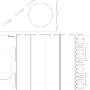 Guinea pig House SVG Laser Cut File, Small pet house plan for laser cutting machines image 8