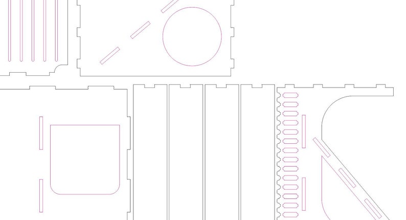 Guinea pig House SVG Laser Cut File, Small pet house plan for laser cutting machines image 8