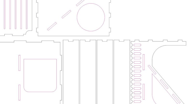 Casa del porcellino d'India File di taglio laser SVG, Piano di casa per piccoli animali domestici per macchine da taglio laser immagine 8