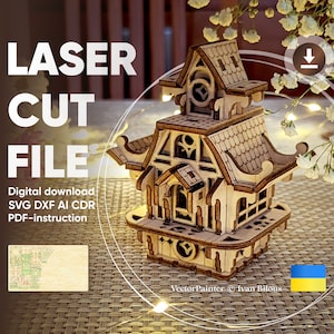 Fairy Plant House - Laser Cutting File, SVG Ready made Project