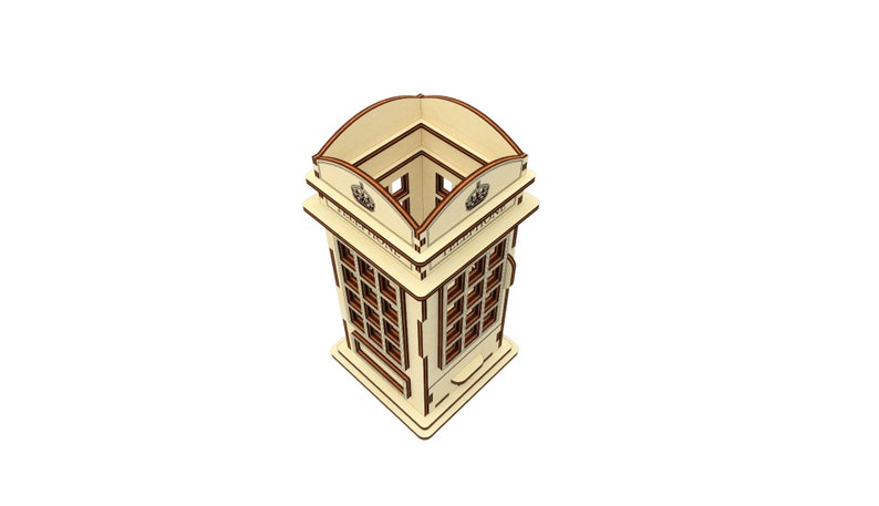 Download Pen holder svg glowforge file for laser cut london phone ...