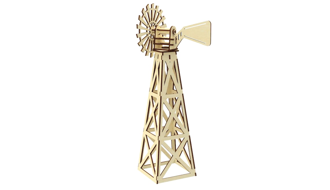 Farm windmill laser cut files windmill dxf laser Etsy