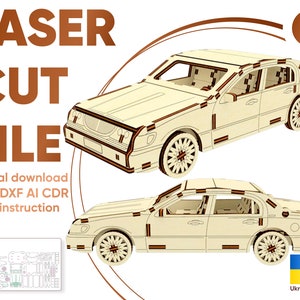 car dxf files for laser cutting glowforge svg car 3d puzzle cnc pattern lincoln car laser file glowforge laser cut template cnc plan,svg dxf