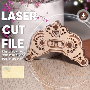 Lasergesneden spelteller – SVG-sjabloon voor bord- en sportscores