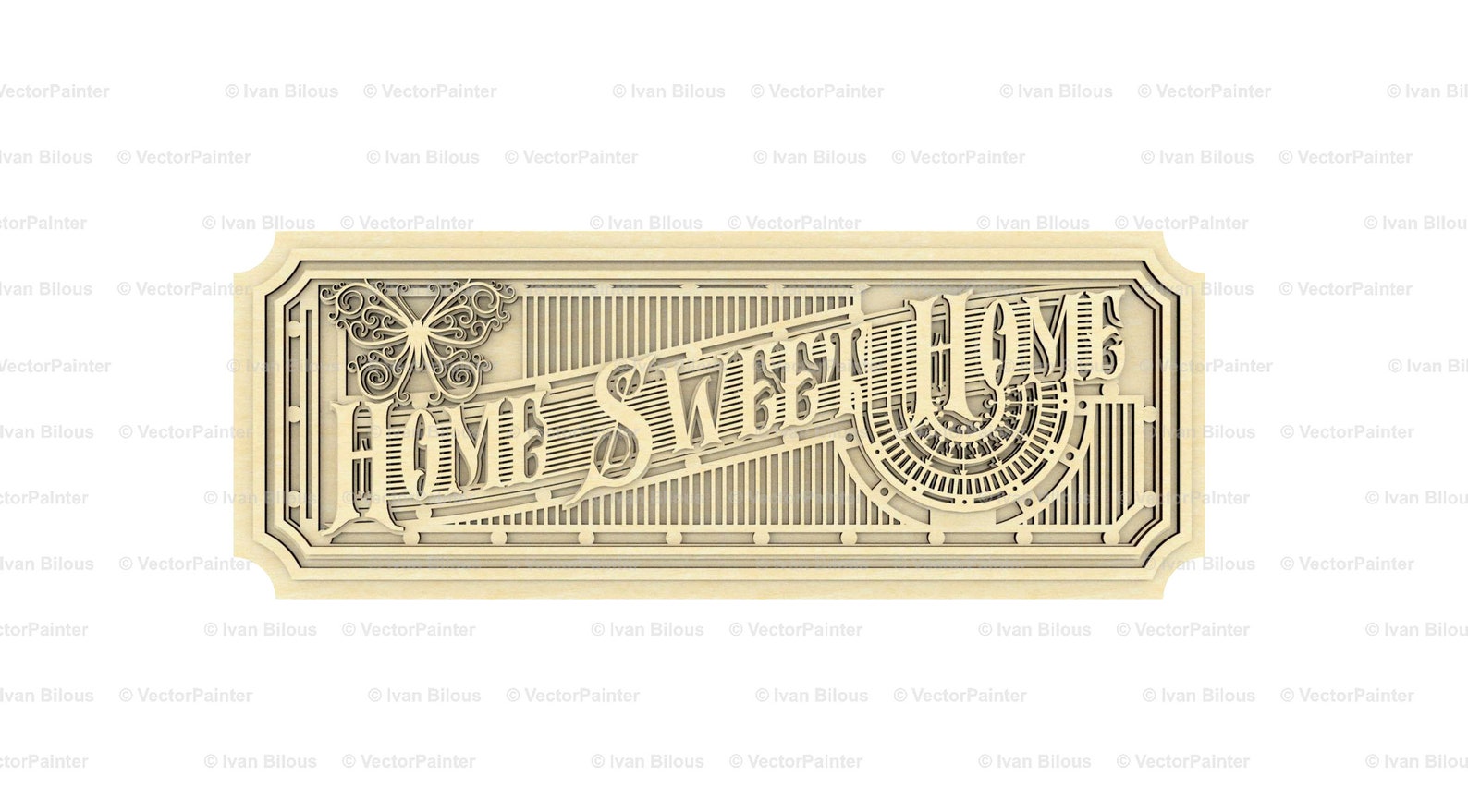 Laser Cut Home Sweet Home Dxf File for Laser Invitation Svg Files for ...