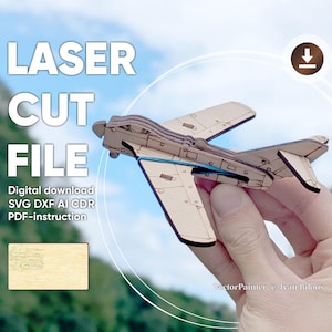 Arrow-Shooting Airplane – Laser Cut Model, SVG File for Plywood DIY Project