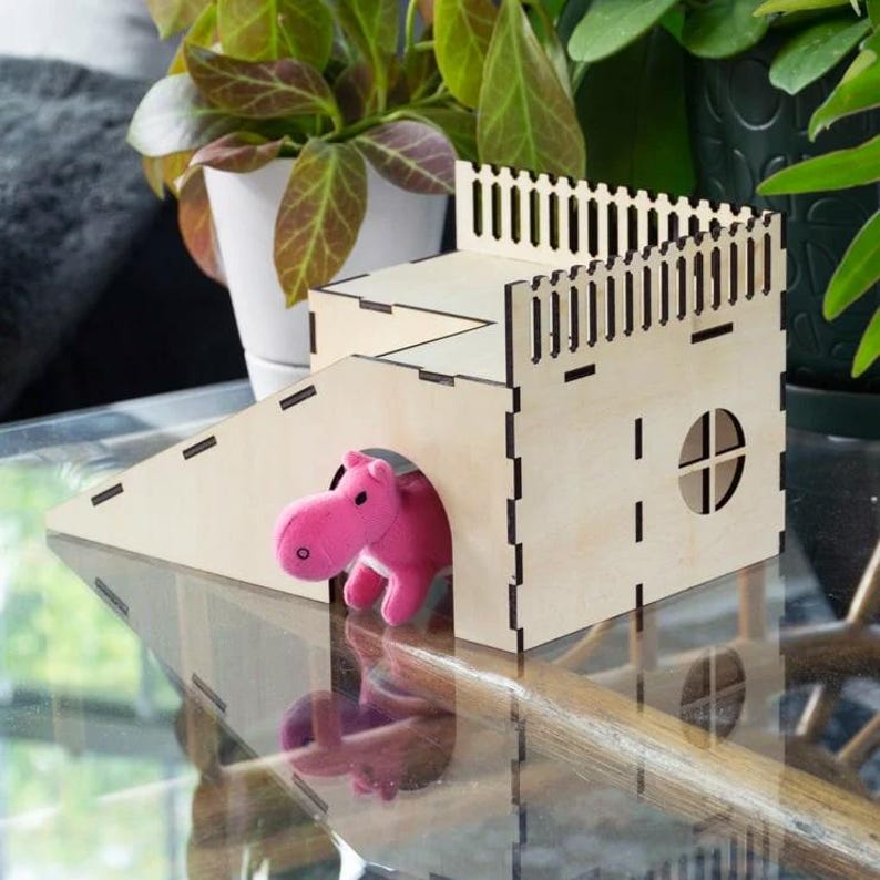 Hamster house - digital plan for laser cutting machines