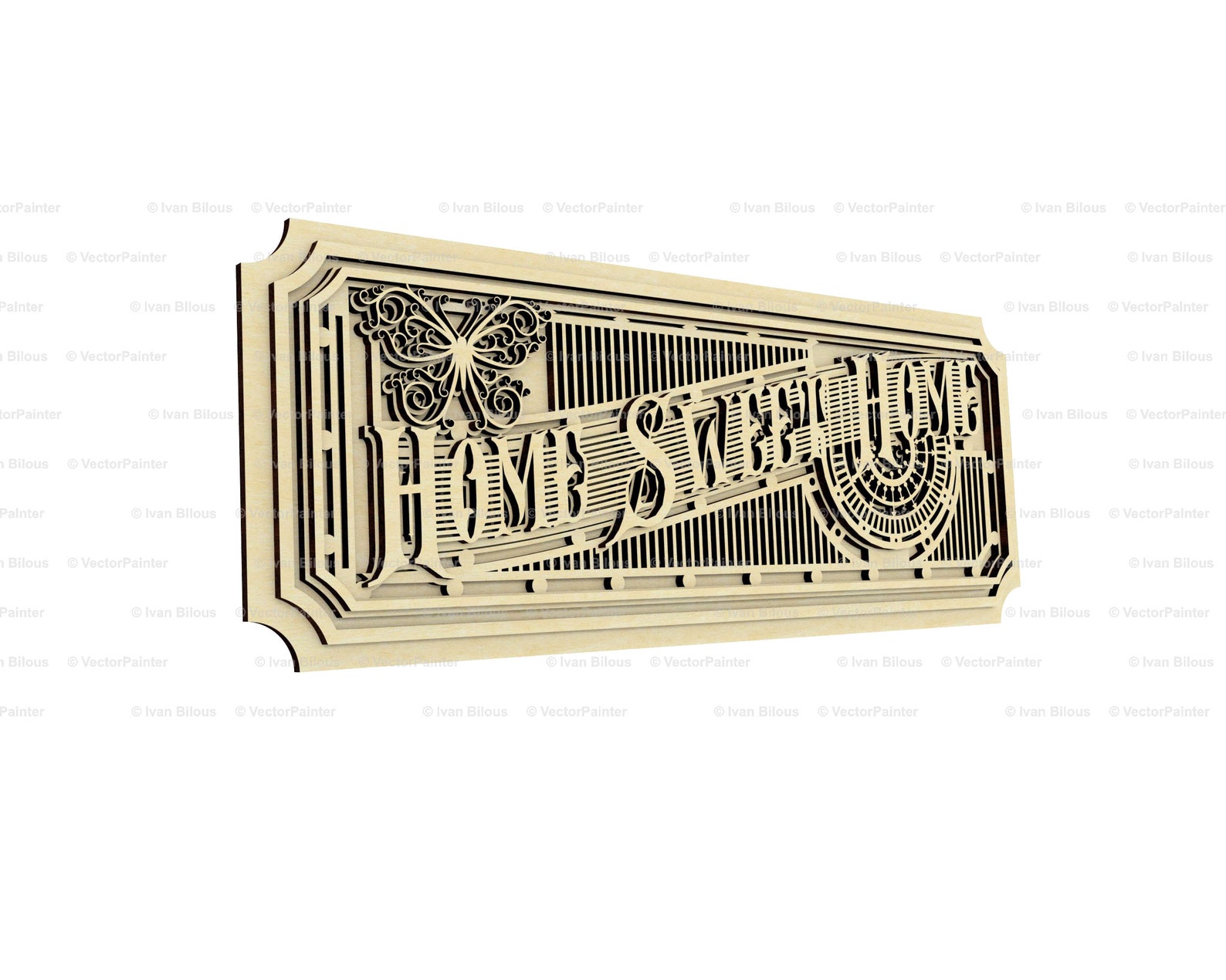 Laser Cut Home Sweet Home Dxf File for Laser Invitation Svg Files for ...