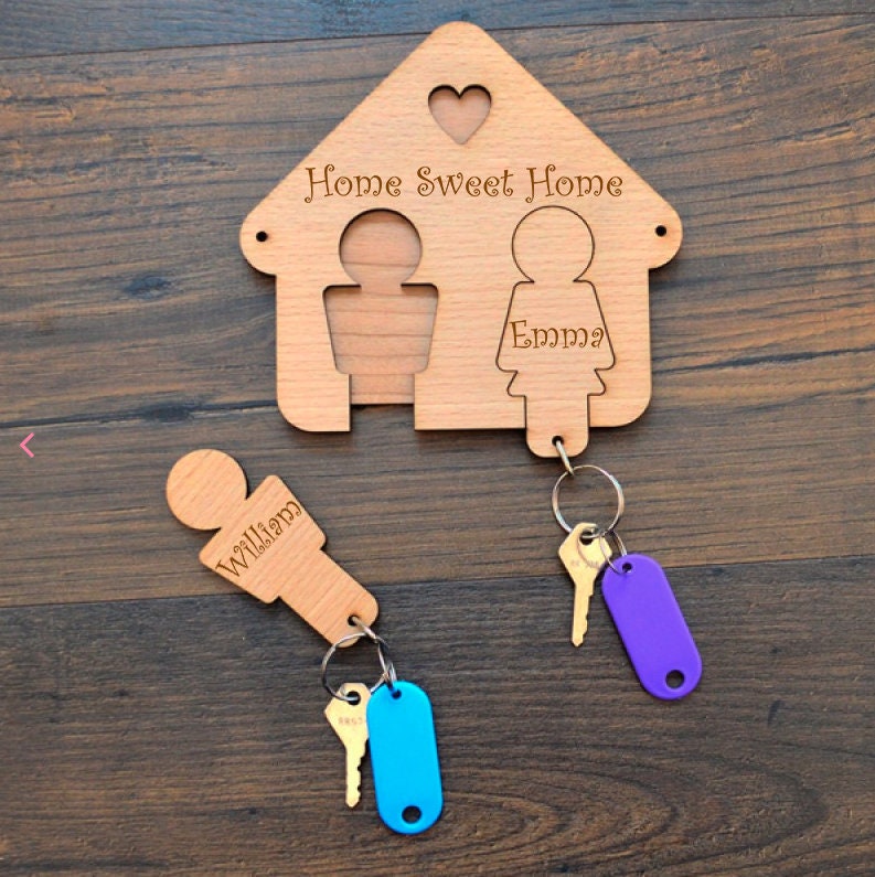 Personal keychain cnc keychain laser cut keyring holder blank Etsy