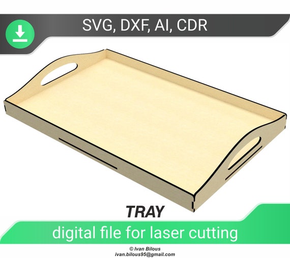Vassoio Laser lio Laser File Dxf Per Vassoio Laser Cnc Etsy