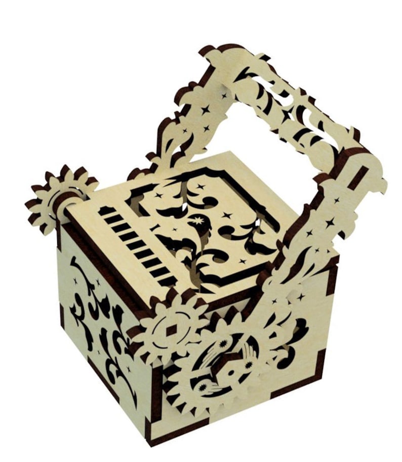 Download Laser box template laser cut box dxf steampunk svg wooden ...