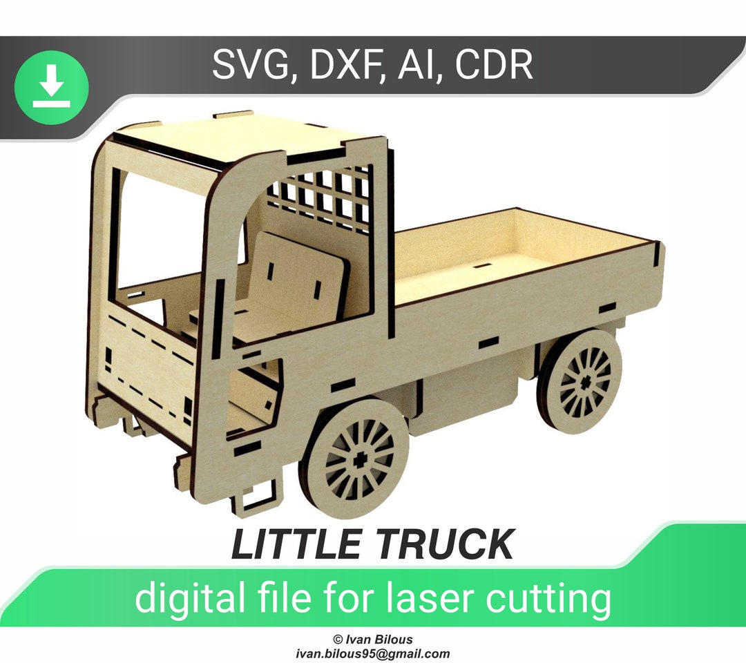 Laser Cut Truck Dxf Files for Laser Files Car Laser Truck Etsy