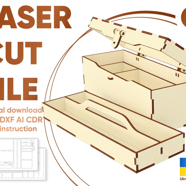 Toolbox - lasergeschnittene Dateien, Glowforge Muster