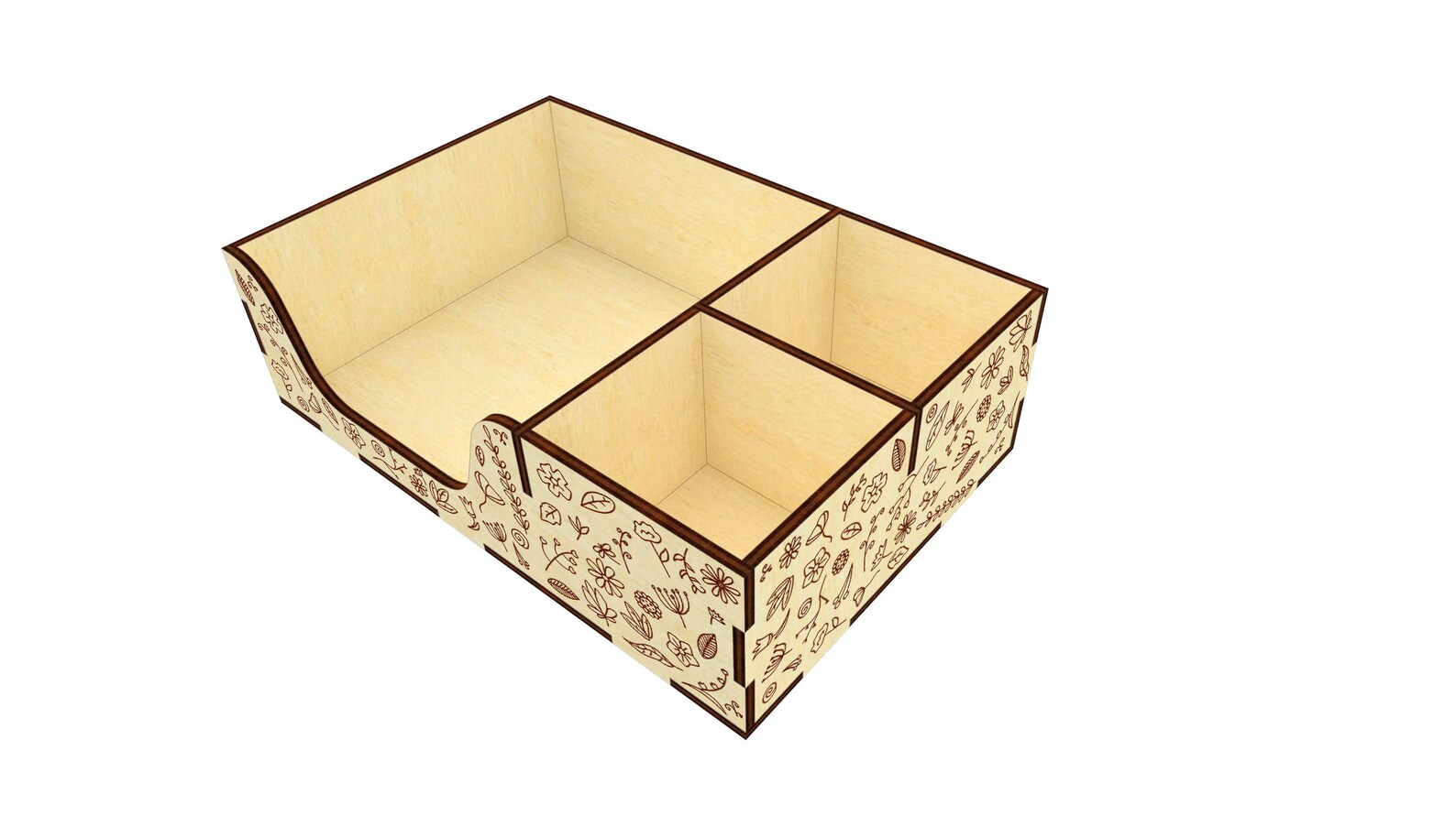Napkin Holder SVG Laser Cut File Pattern Etsy