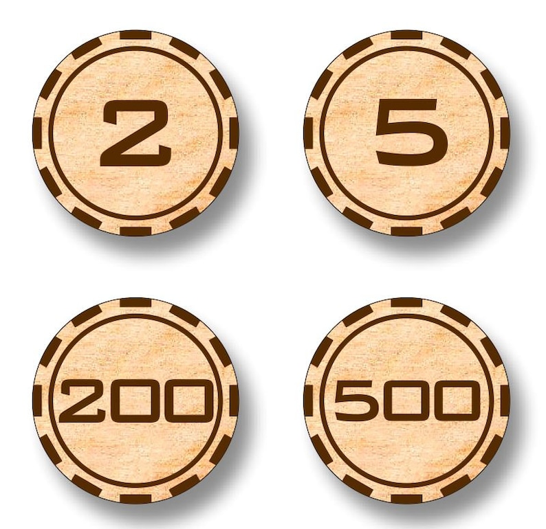 Laser Cut Wood Dxf Files for Laser Engraved Poker Chips Laser Etsy Canada