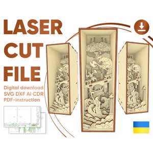 Book Nook - Laser Cut File, Greek Mythology 3d Project
