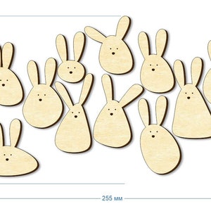 Laser Cut Files Easter Bunnies Dxf Files for Laser Bunny Easter Svg ...