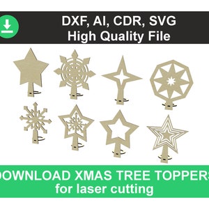 christmas tree topper laser cut christmas dxf files for laser topper dxf christmas cnc template dxf topper laser cut christmas ,dxf files ai
