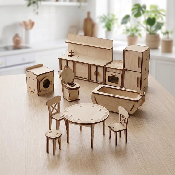 Miniatures et maisons de poupees : cuisine ancienne
