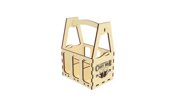 Download Beer basket laser files glowforge svg cut file beer holder ...