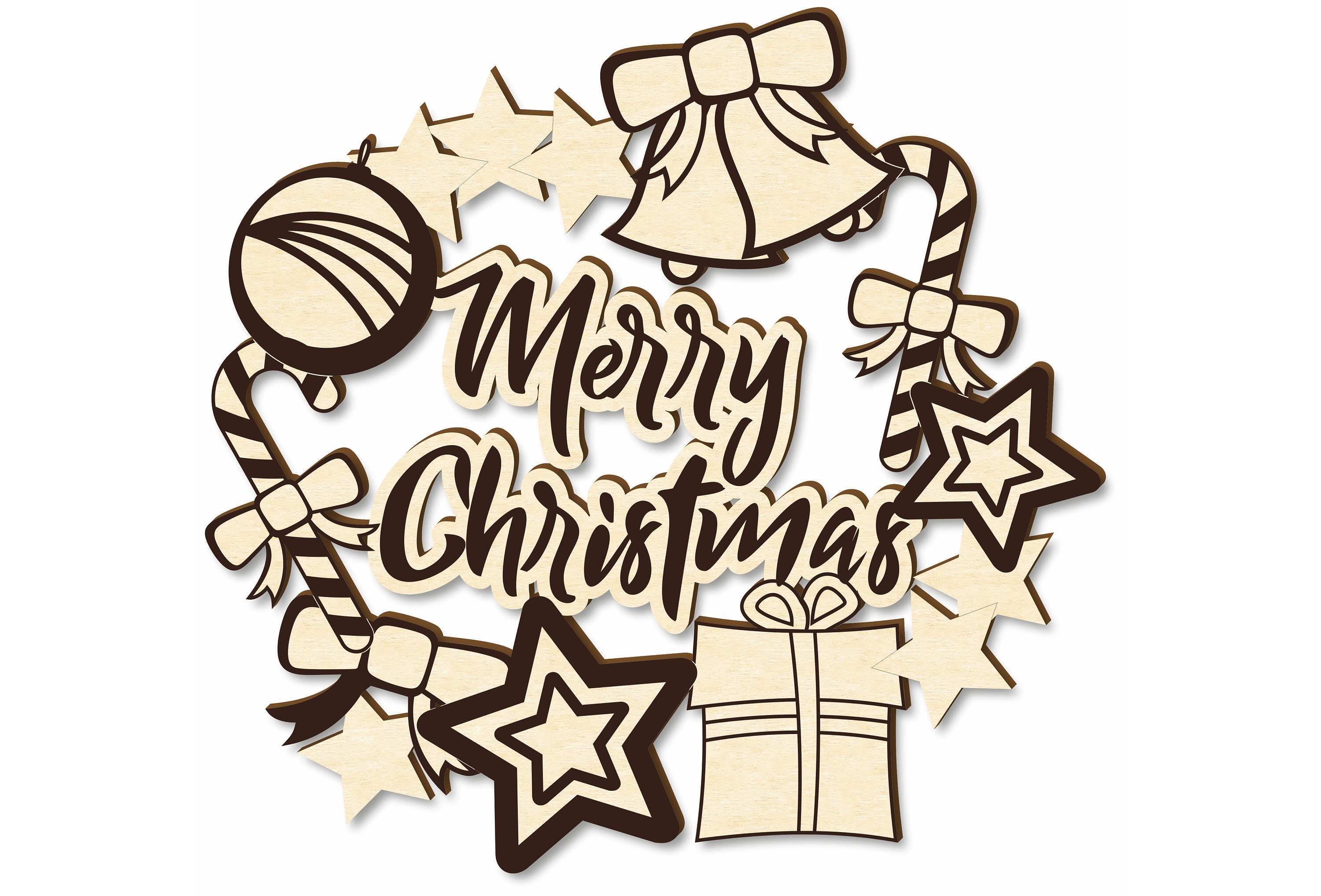 Laser geschnittene Weihnachts-Dxf-Dateien für Lasergravur | Etsy