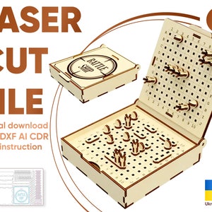 Battleship Game Laser Cut File: CNC Plywood Template (Digital Download)