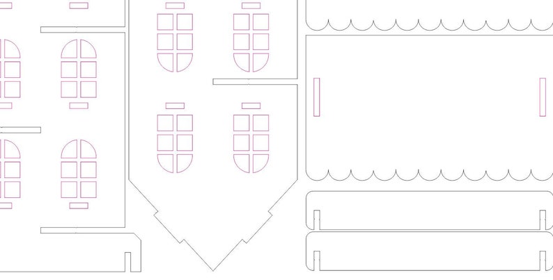 Download Dollhouse svg glowforge file laser cut stand dxf files for ...