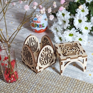 Chocolate Egg Easter Box Laser Cut File, SVG Vector Plan for Cutting Machines image 3