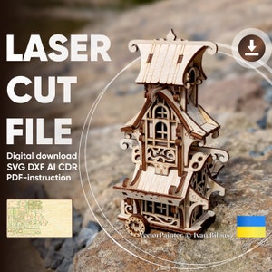 Caravan House - Laser Cutting File, SVG Wagon Project