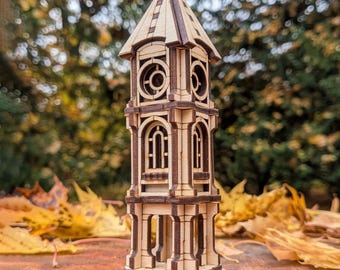 Fantasy Tower SVG 3D Wooden Puzzle Laser Cut File
