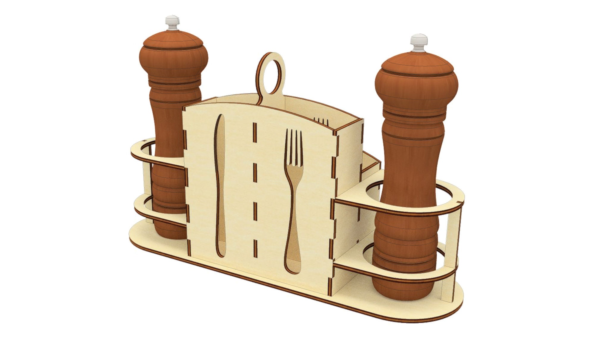 Cutlery Holder SVG Laser Cut Files Box for Spoons and Forks Etsy