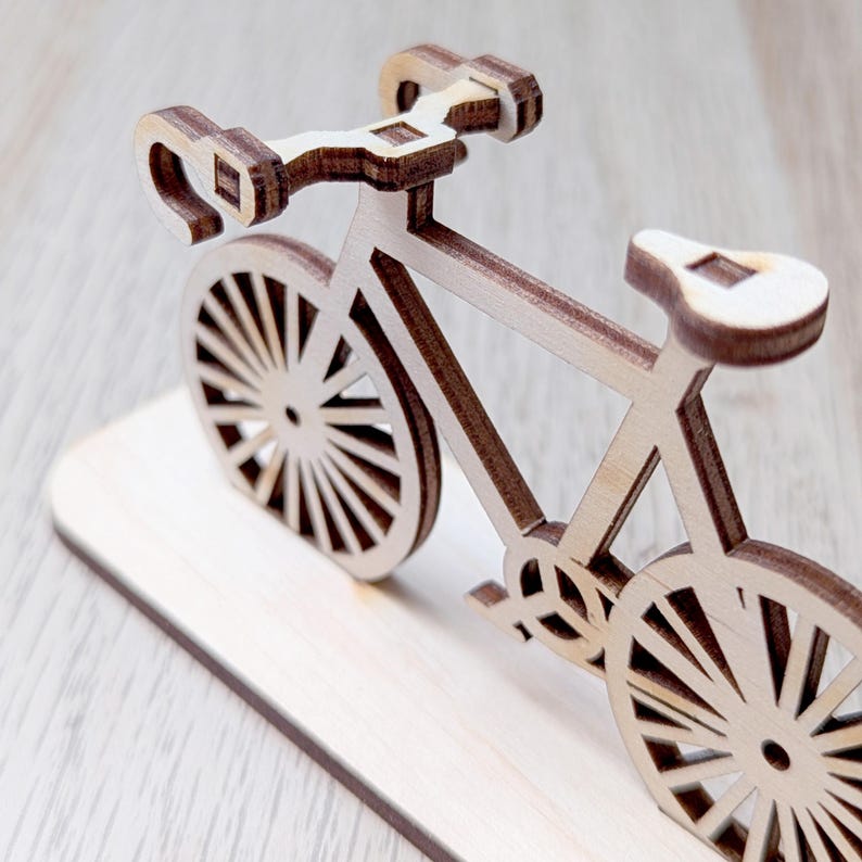 Glowforge bike pattern for DIY laser cutting