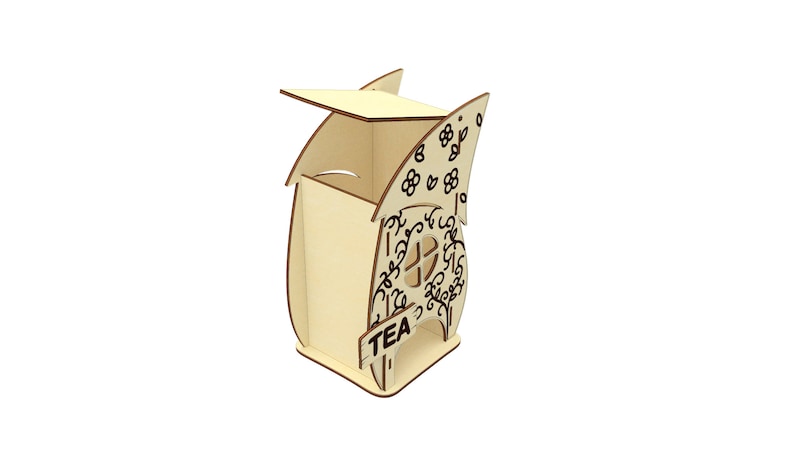 Download Tea Box Svg Glowforge File Laser Cut Tea House Dxf Files For Laser Pattern Box For Tea Laser Engraved House Dxf Tea Template Cnc Plan Svg Ai Woodworking Carpentry Home Hobby