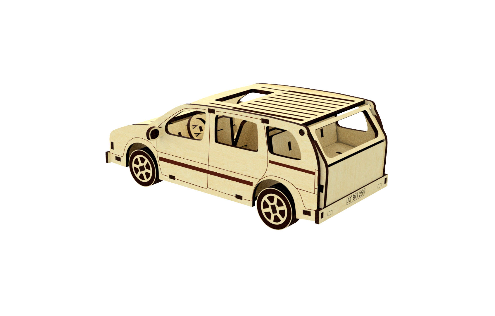 Laser Cut Model Car Dxf Files for Laser Files Plywood Laser Etsy UK