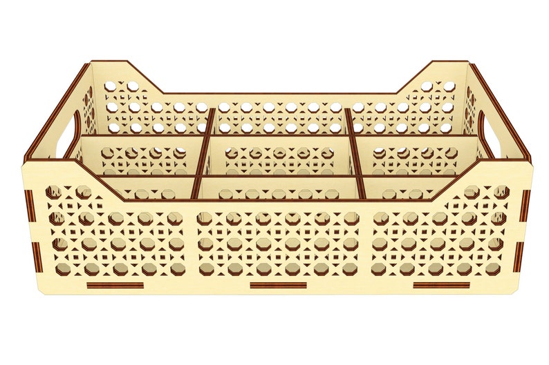 Tray SVG laser cut file, Glowforge pattern, Easter tray dxf plan for laser, digital file image 8