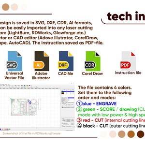 Glowforge-ready laser cut file for Countdown Advent Calendar