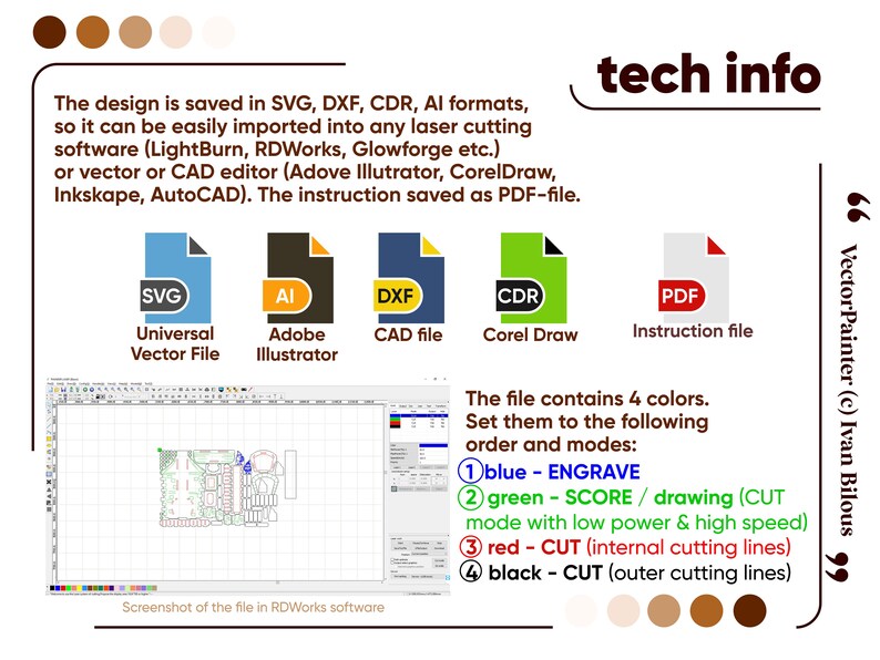 Glowforge-ready laser cut file for Countdown Advent Calendar