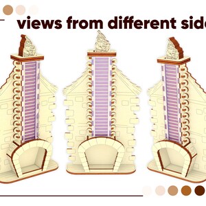 Whimsical laser-cut Countdown Advent Calendar - DIY holiday project