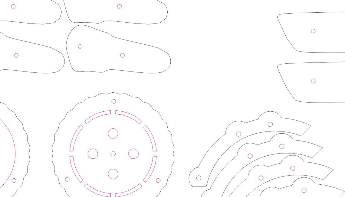 Laser cut bike plywood model for laser files cnc plan bike dxf Etsy