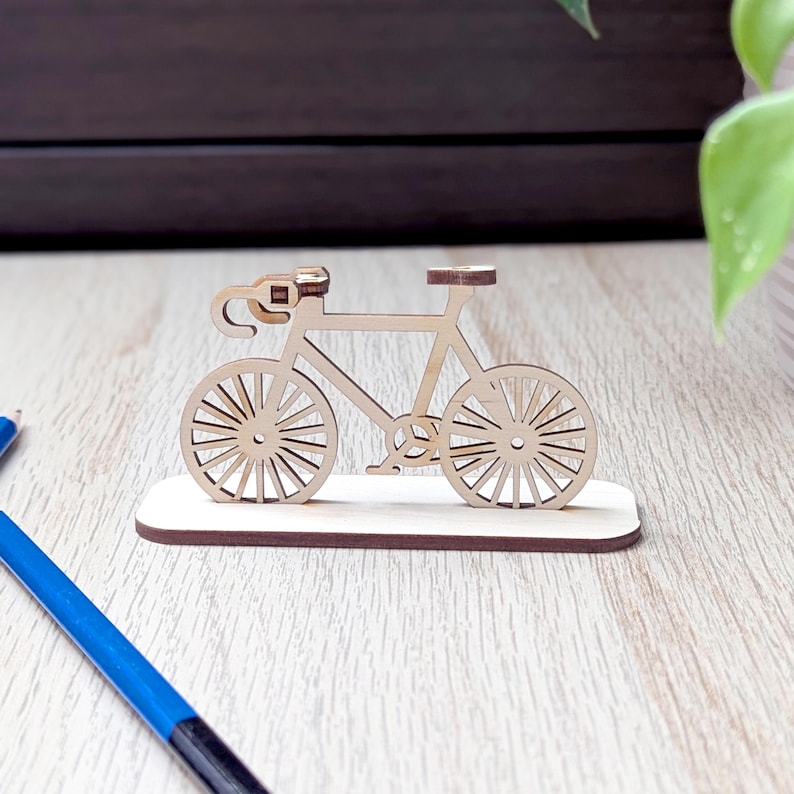 Bike vector plan for laser cutting machines