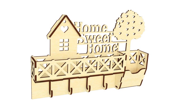 Download Keyholder laser files glowforge svg key holder dxf key ...
