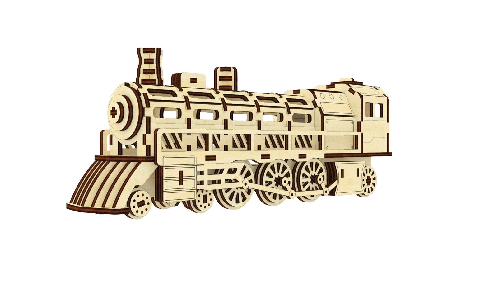 Train laser cut files dxf cnc plan for laser files Etsy