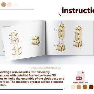 Assembly instruction for the Laser cut Design of the Pendulum Clock cabinet ready made project