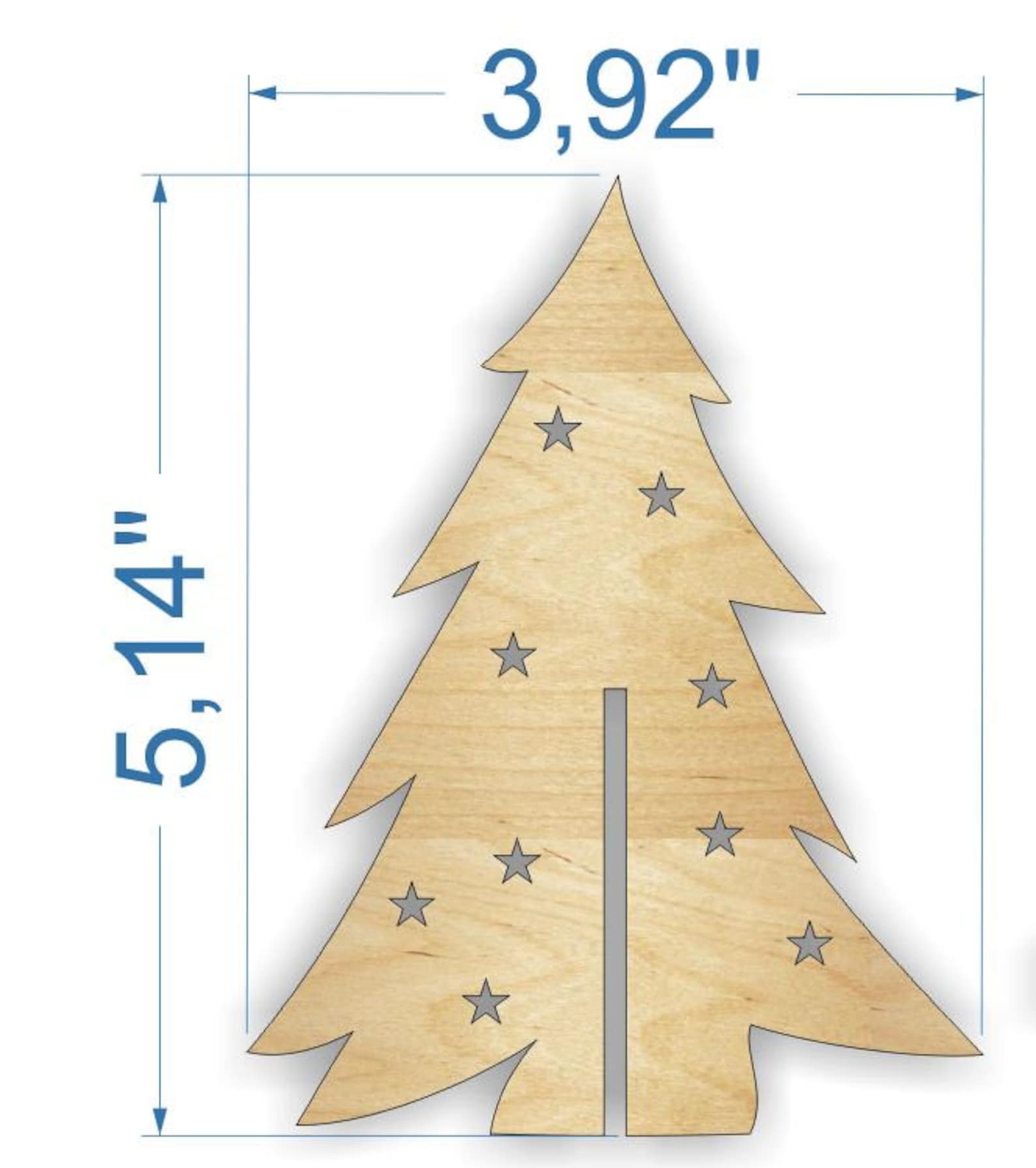 Kerstboom DXF multiplex Laser Nieuwjaar SVG Xmas SVG laser | Etsy