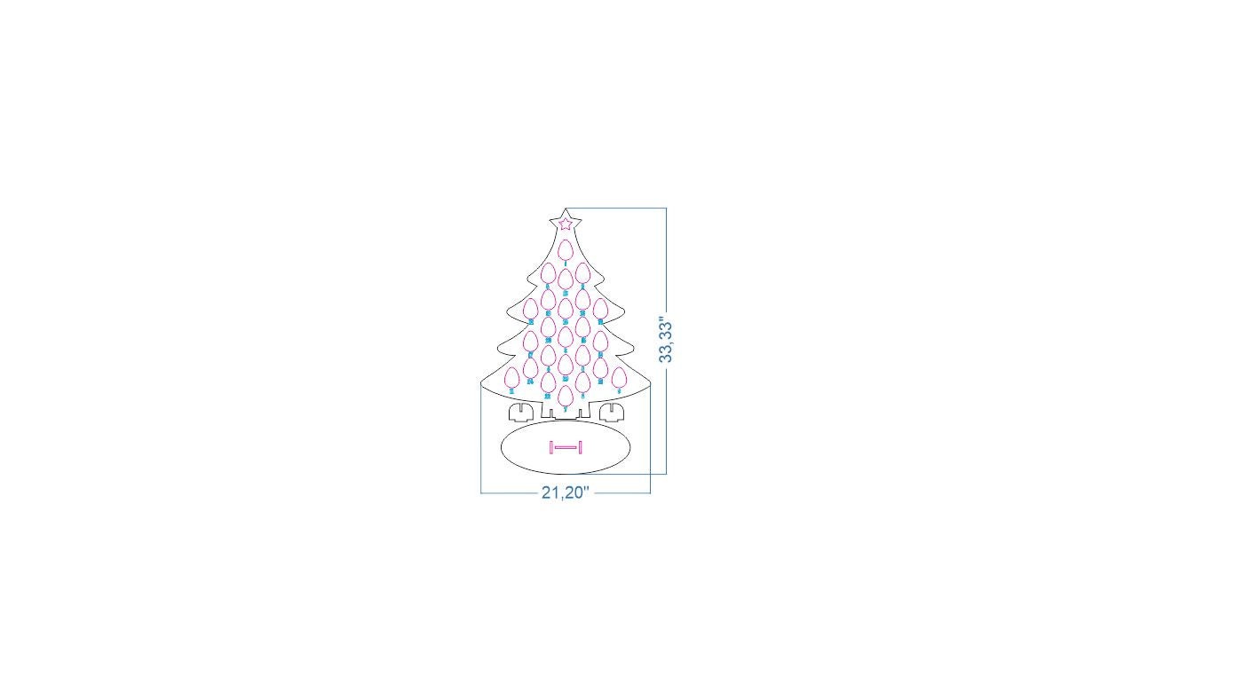 Laser Cut Christmas Tree Dxf Files for Laser Christmas Dxf Etsy Canada