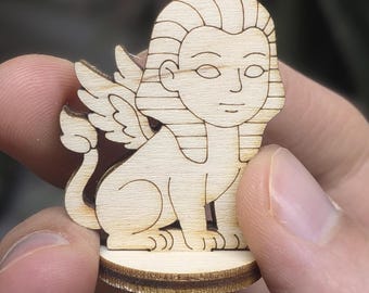 Sphinx Laser Cut File, Egyptian Mythical Creature Figurine (Digital Download)