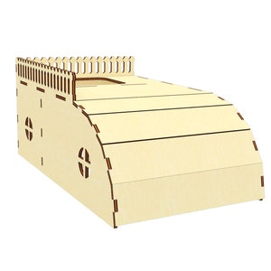 Guinea pig House SVG Laser Cut File, Small pet house plan for laser cutting machines image 5