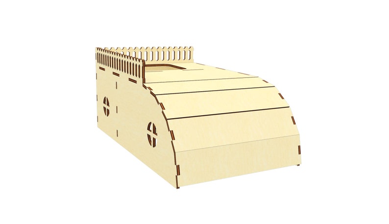 Guinea pig House SVG Laser Cut File, Small pet house plan for laser cutting machines image 5