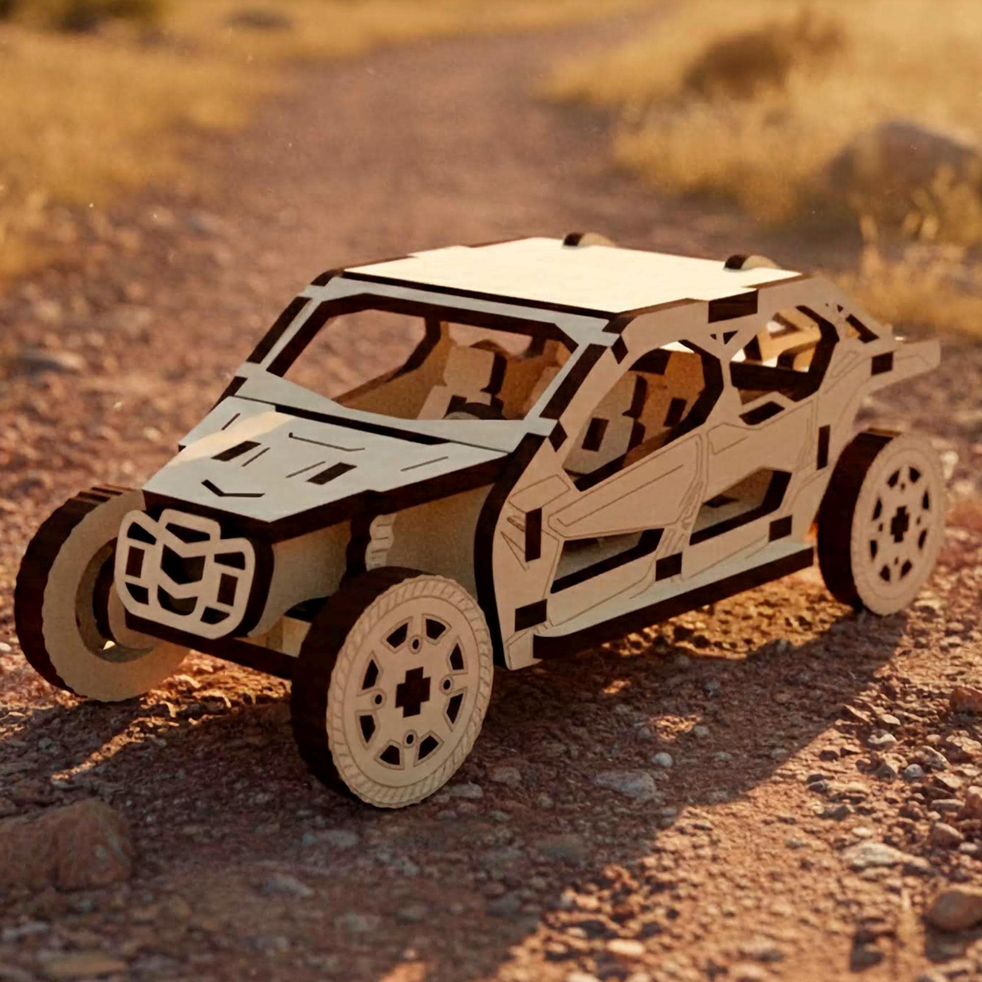 Buggy Car Model - Laser Cut File, SVG 3d Wooden Miniature Template - Etsy